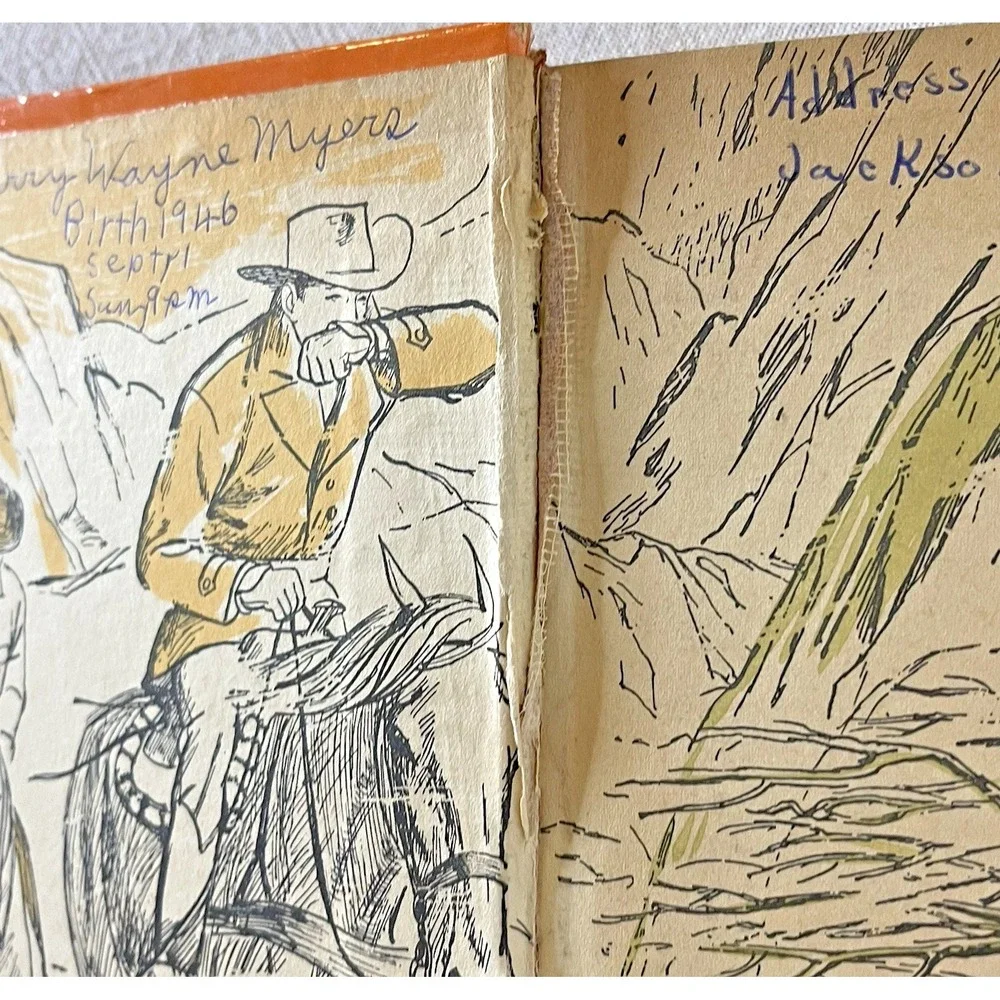Vintage Roy Rogers The Enchanted Canyon Hardcover Book 1954 by Jim‎ Rivers - Picture 6 of 13